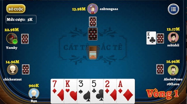 Kinh nghiệm chơi game bài Catte 6 lá cho người mới